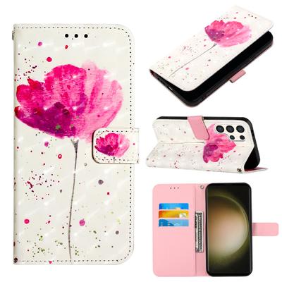 Čínská akvarelová malba PU kožená peněženka Flip Photo Frame Book Case pro Samsung Huawei Honor Xiaomi Redmi Oppo vivo Sony Google TCL Infinix..