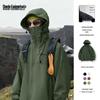 Mark Hua Fei Men's Loose Fit Hooded Jacket