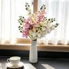 3D Phalaenopsis Orchid Flower Arrangement: Realistic 10-Head Decor with Soft Petals & 2 Forks.