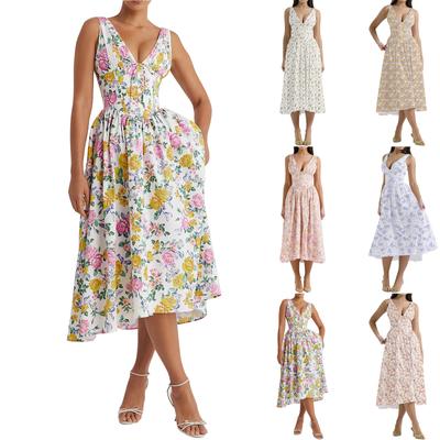 Zomerjurken Voor Vrouwen Strand Zomerjurken Casual Mouwloze Korte Jurk Jurk met Spaghettibandjes