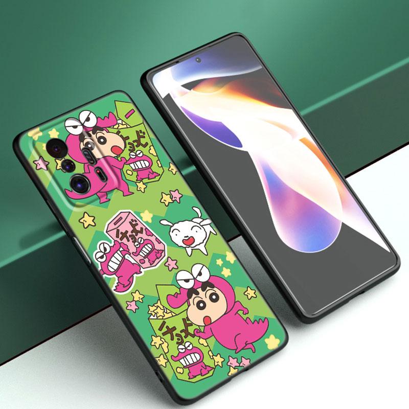 

Чехол для телефона Cartoon C-Crayon Shinchan Black для Xiaomi Mi 9 SE 8 10T 11 12 13 Lite 9T 11T 12S 12T 13T 14 Pro 5G NE 11i 12X Xiaomi 11T Pro 5G