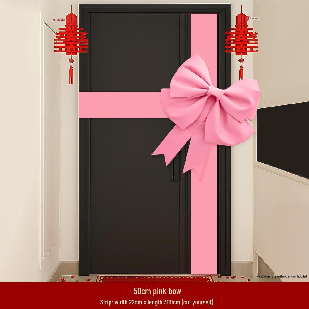 Pink Bow Room Decor: Ideal for Birthdays, Weddings, Teacher's Day, and Mid-Autumn Celebrations