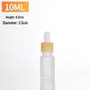5ml/30ml/100ml Frosted Essential Oil Dropper Bottles with Wood Grain Ring