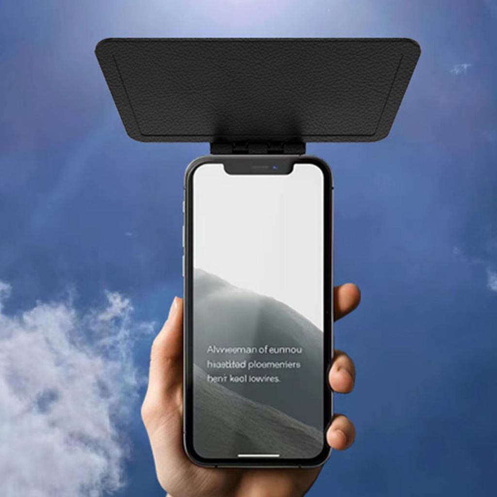 Phone Sun Shade for Bike Cellphone Sun Shade Cover Foldable Cellphone UV Protection Panel for Vehicles Anti-Glare Smartphone