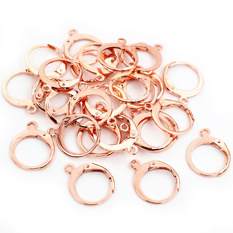 14x12mm 30pcs/Lot 316L Stainless Steel Gold High Quality Earring Hooks Wire Settings Base Settings Whole Sale