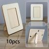 10 Decorative Unfinished Wooden Photo Ready To Paint, Multifunctional And Practical, for Painting