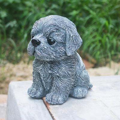Posąg Dekoracja Ogrodowa Posąg Buldoga Francuskiego Rzemiosło Żywiczne Rzeźba Psa Dziedziniec Trawnik Dziedziniec Dekoracja Domu