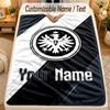 FlaneldeckeEintracht Frankfurt Benutzerdefinierter Name Text Personalisierte Weiche Warme Überwurfdecke Heimdekoration Geschenk
