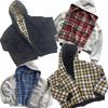 Primavera Autunno Cardigan Lento Giacca Maglione Giacca Streetwear Retro con Zip Quadrata Double-sided Felpa Uomo Donna