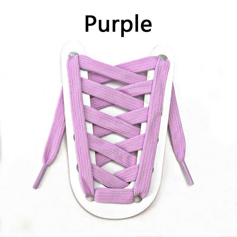 1 Pair Classic Cotton Solid Color Shoelaces Flat Shoes Sports and Leisure Shoelaces Length 80/100/120/140/160cm Shoe Accessories
