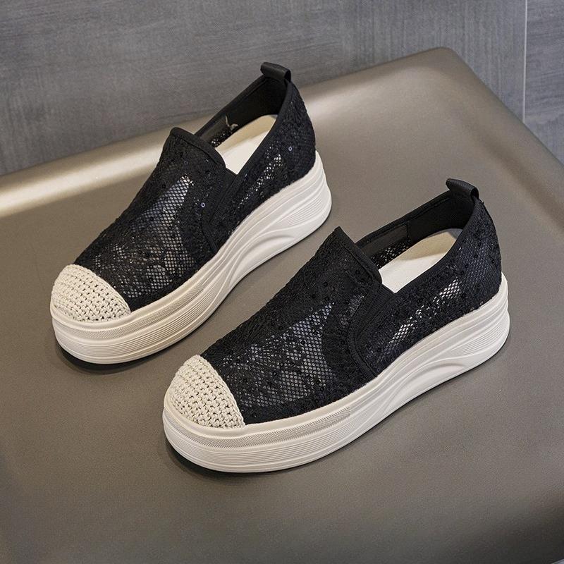 

Увеличивающие рост Торт Толстоподошвенные Дышащие Повседневные Женские Туфли 40 чёрный