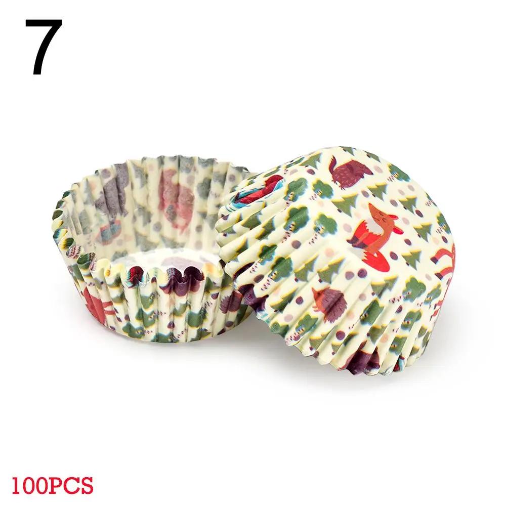 100PCS  Muffin Cup Cupcake Baking Mold Grease-proof Cake Paper Cups Animal Flower Bakeware DIY Pastry Tools Kitchen Accessories