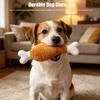 Dog Toy Chicken Legs Shape with Sound Design Squeaky Toy Soft Plush Bite-resistant Dog Chew Interactive Toys