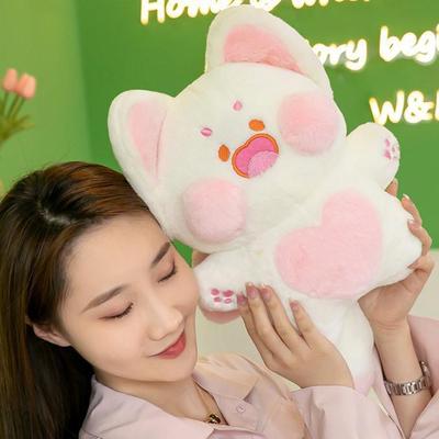 Cute Cartoon DuDu Cat Plush Doll Kawaii Sofa Cushoin Pillows Home Decoration Fluffy Stuffed Toy for Friends Christmas Gifts