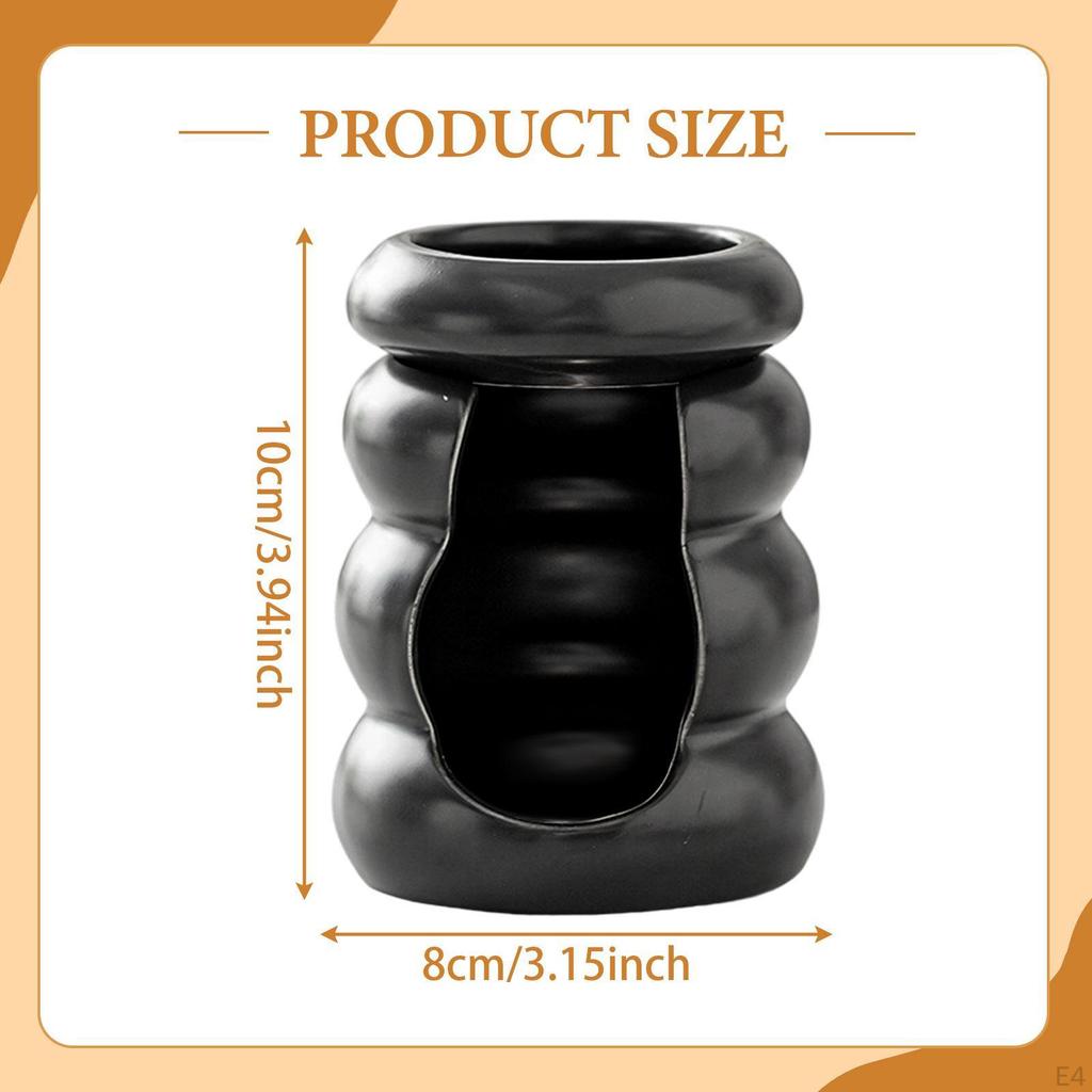 Ceramic Burner for Essential Oils, Tealight Holder, Decoration, Elegant, Removable Decorative Melt