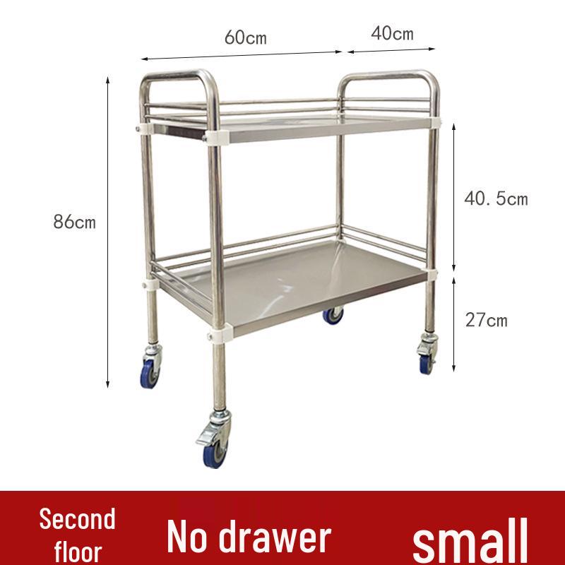 Stainless Steel Medical & Beauty Trolley - Mobile Storage & Instrument Cart