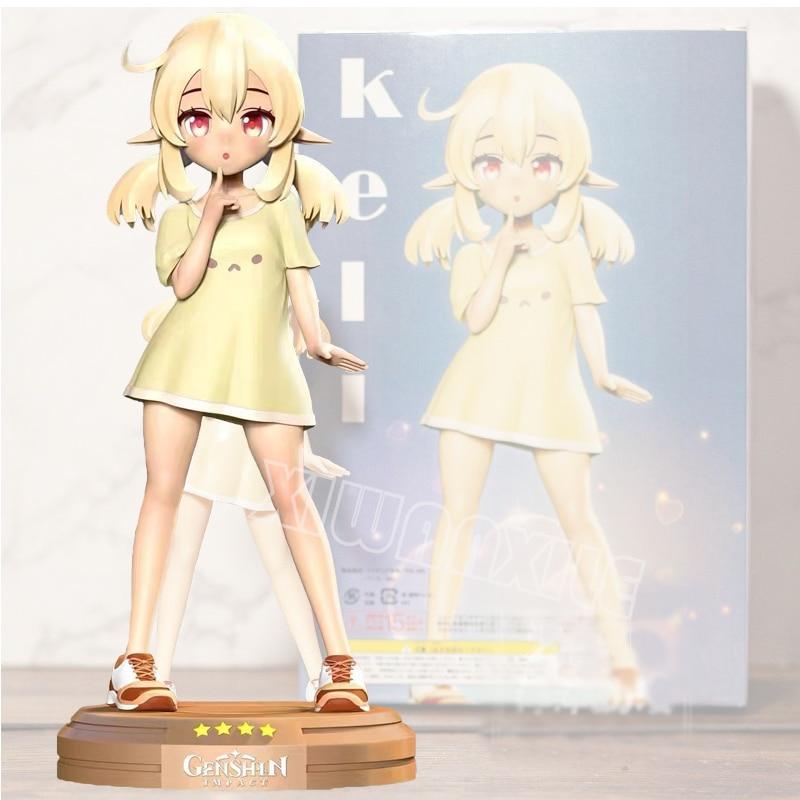 14cm Genshin Impact Klee Anime Figurka Genshin Impact Paimon Akční figurka Qiqi /Keqing /Hu Tao Sběratelská hračka pro panenky