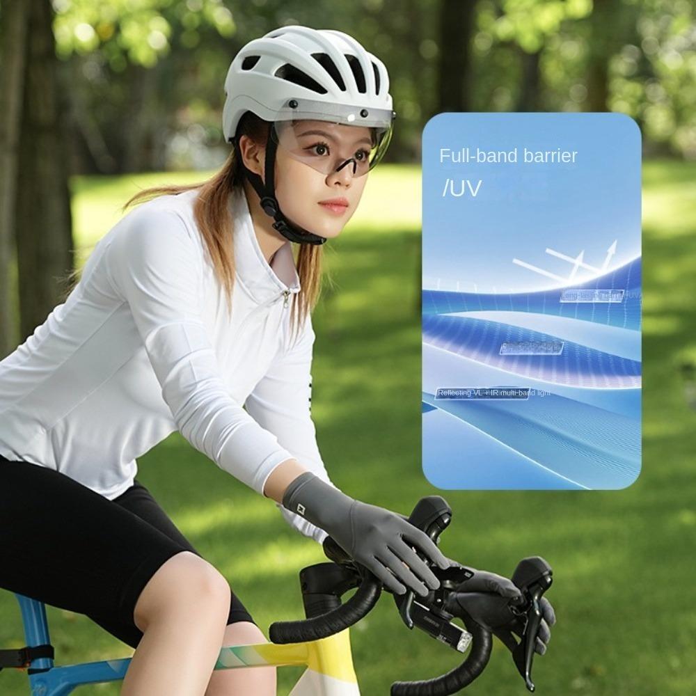 Ice Silk Sun Protection Riding Gloves Anti-UV Summer Driving Gloves Women Sunscreen Gloves  Ladies