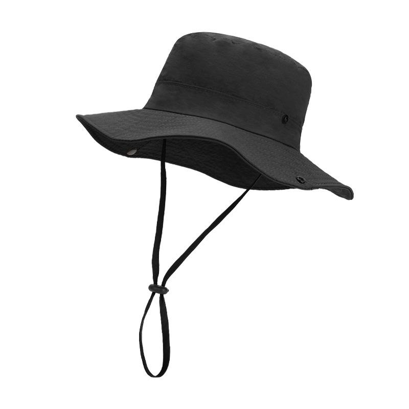 Summer Outdoor Big-brimmed Sun Hat Men and Women Mountaineering Fishing Hiking Sun Hat Waterproof Quick-drying Bucket Hat