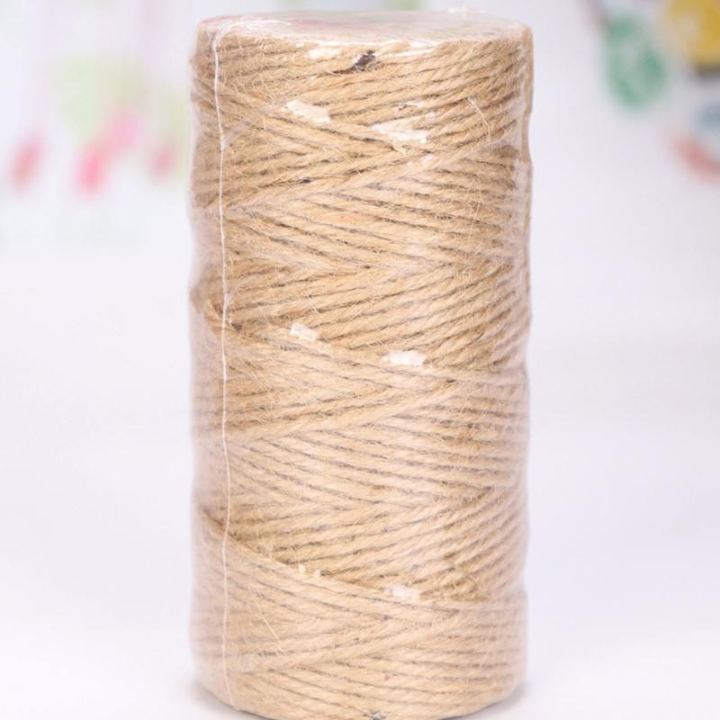 Natural Fiber Rope Soft Wrapping Cord Twine Rope For Creative Sewing Project Gardening Home Decoration And Packaging