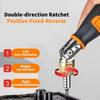 10 In 1 Ratcheting Screwdriver Multi-function Ratchet Screwdriver Set Angle Variable 0-180 Degrees 1/4 Inch Hex Interface