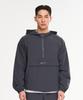 Lazybee Camp Multisport Running Windbreaker Anorak Hooded Zip-Up Jacket Top M Charcoal