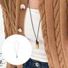 Unique Pinecone Design Necklace Delicate Alloy Charm On Strong Black PU Rope Perfect Present Gift Giving
