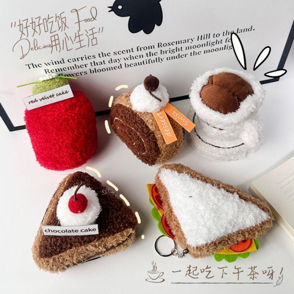 Multicolor Afternoon Tea Plush Doll 10cm-13cm Plush Doll Toy Creative Dessert Doll  Home Decoration