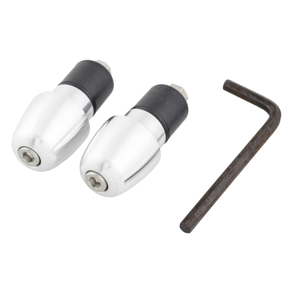 Kijima Motorcycle Parts Bar End Handlebar Inner Diameter 21mm Universal Silver HD-04802
