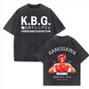 Hajime No Ippo Fitnessstudio Ausgewaschenes T-Shirt Baumwolle Hohe Qualität Männlich Trendig Vintage Grunge T-Shirt Retro Atmungsaktiv Popkultur