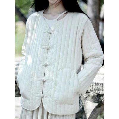 Women's Ethnographic Style Spring and Autumn Short Jacket Thin Casual Zipper Jacket Warm Casual Jacket