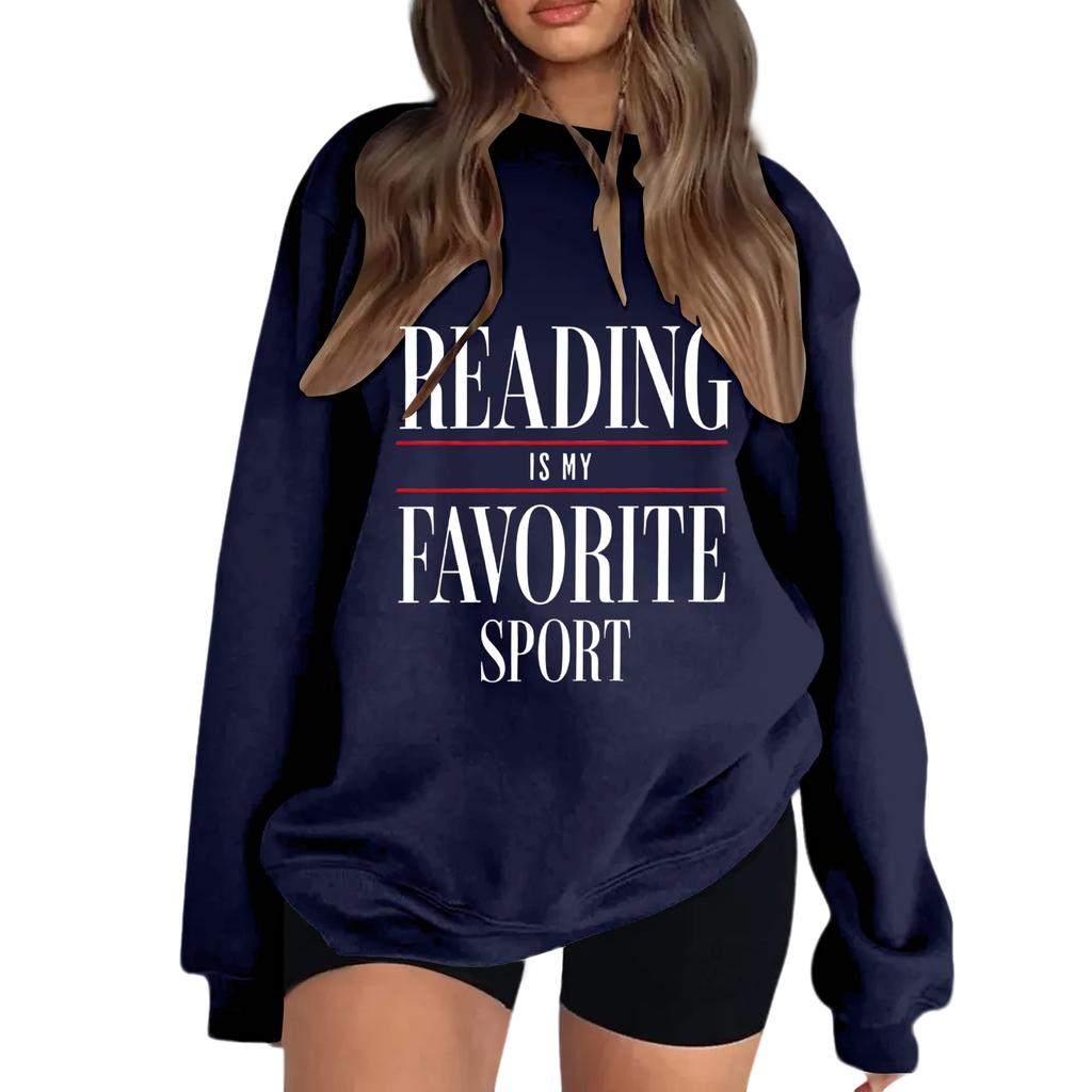 Women's Reading Is My Favorite Sport Sweatshirt