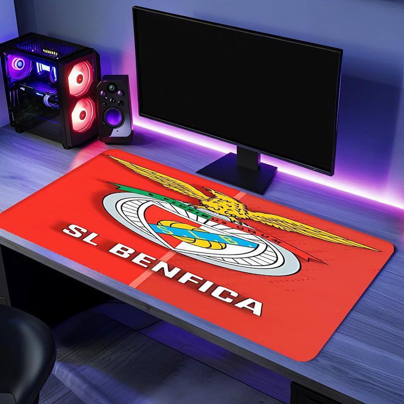 Sport Lisboa e Benfica Mouse Pad - Kaymaz Kauçuk Taban, İş, Oyun, Ofis ve Ev Kullanımı İçin Pürüzsüz Yüzey, Masaüstü Mouse Pad