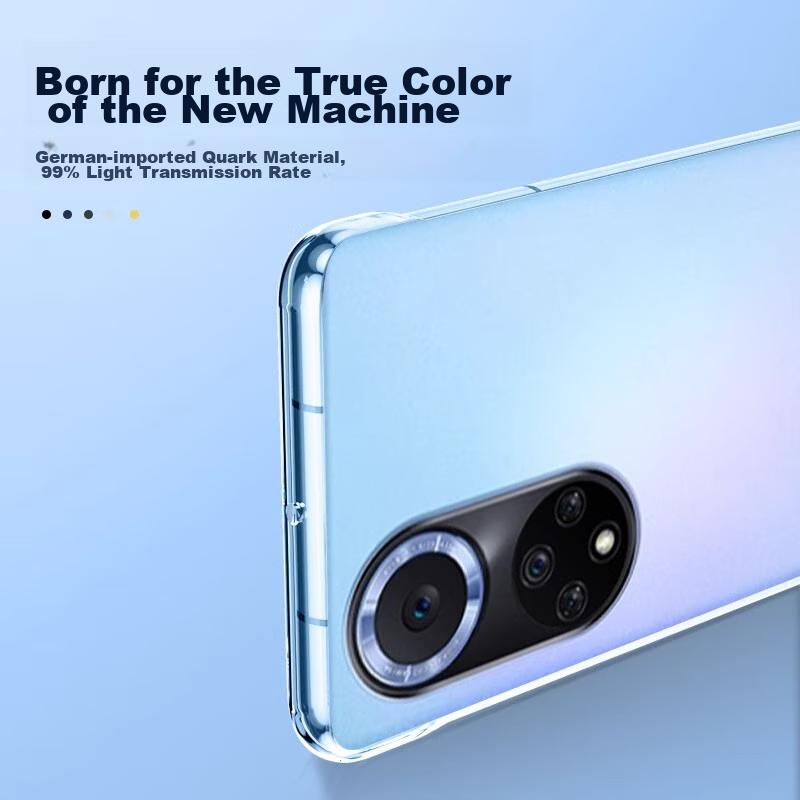 Hard to YellowingCase for Huawei Nova 9, Ultra-Thin Fully Transparent Borderless Hard, Shockproof Simple Design for Women And Me