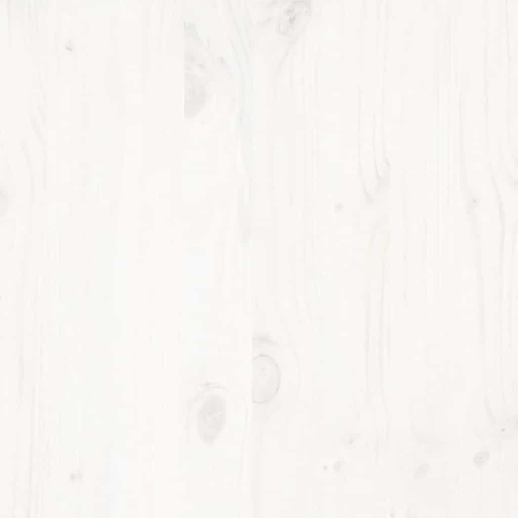 Solid Wood Bed without Mattress White 200x200 cm Pine Wood