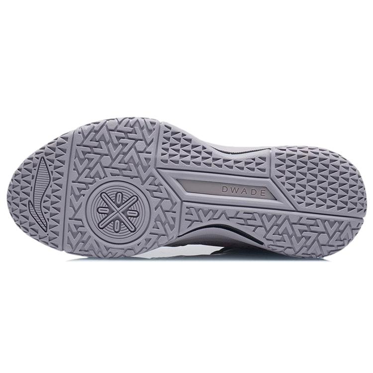 New LiNing Team Logos Emblem Anti Slip And Wear Resistant Lightweight Mid Top Basketball Shoes Light Creamy Purple ABAR117-3