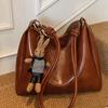 Bag Women's New Autumn Crossbody Large-capacity Bucket Bag Retro High-value Fashion Shoulder Bag Light Luxury