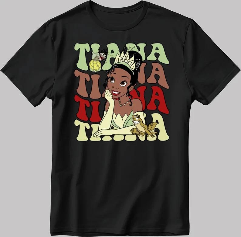Princes Tiana The Frog Black TShirt S