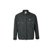 Nike Sportswear Ss25 Brand Logo Woven Oversized Comfortable Polo Long Sleeve Jacket Women Jackets Black IB5588-010