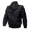 Men's Casual Color Jacket Zipper Pocket Stand Collar