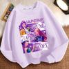 Children's Witch Hunt Team Round-neck Hoodies for Autumn and Winter, Long-sleeved Casual Jackets for Boys and Girls