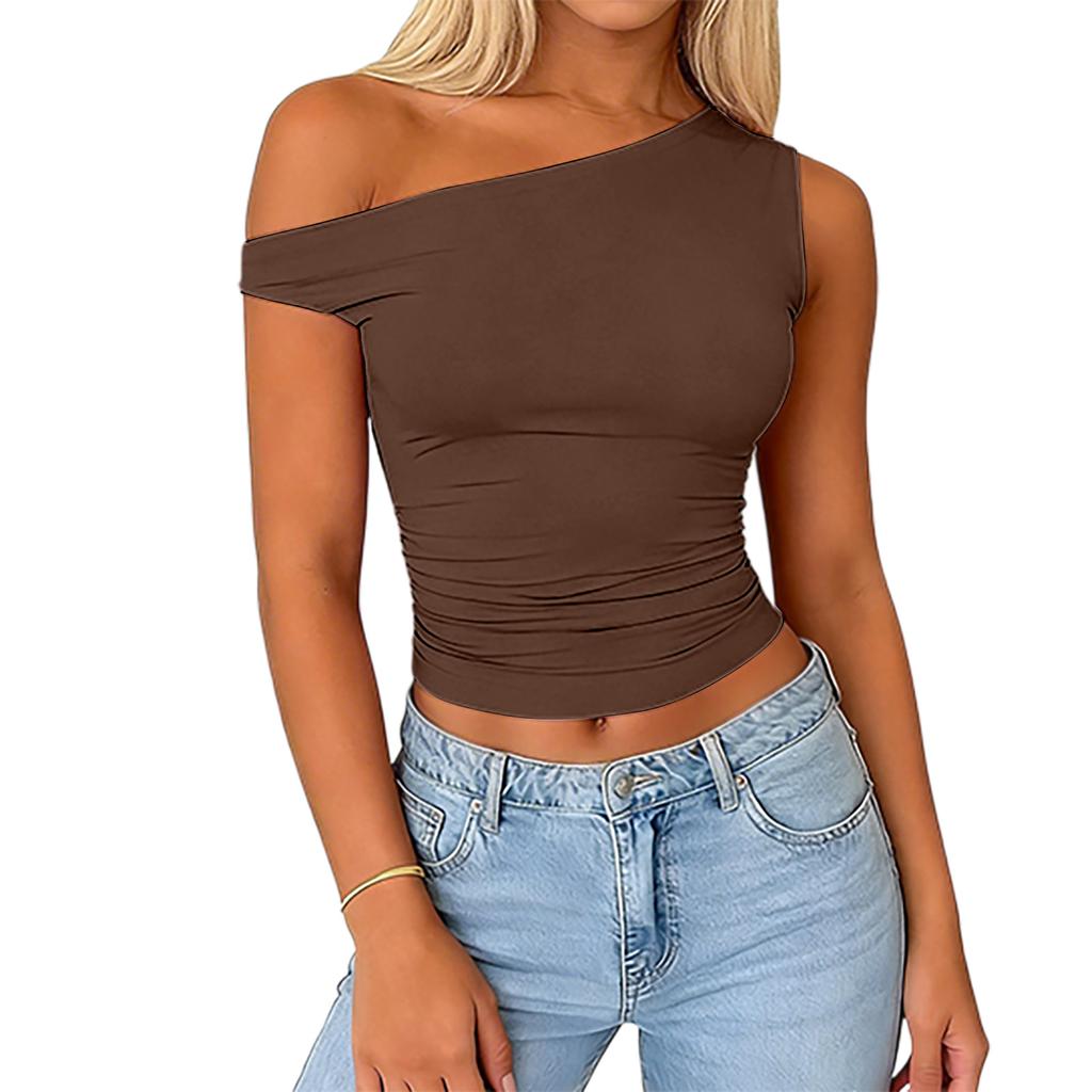 Women's Stylish & Sexy Off-Shoulder Slim-Fit Casual Top