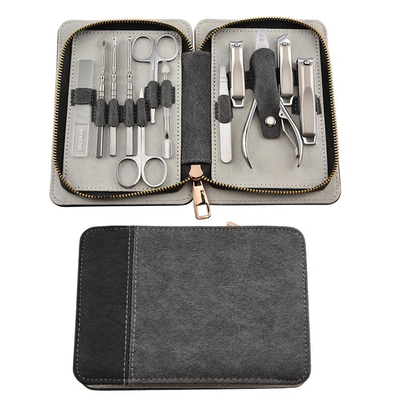 Premium German Nail Clipper Kit: Stainless Steel, Anti-Splash, with Ear Pick - Perfect for Home and Travel