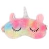 PEACORA Cute Sleeping Eye Shade Mask Cover for Insomnia, Meditation, Puffy Eyes and Dark Circles Unicorn Multi Color