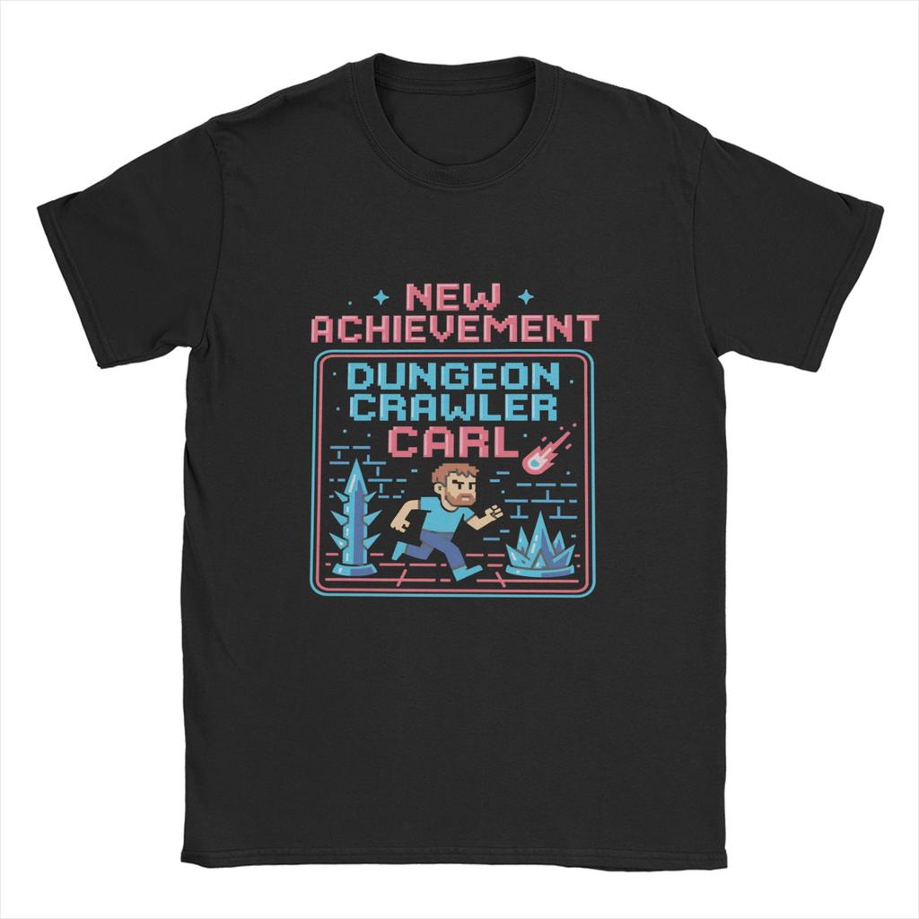 Dungeon Crawler Carl T-Shirt Unisex Baumwolle Lustige T-Shirts Rundhals T-Shirts Kurzarm Kleidung Bedruckt