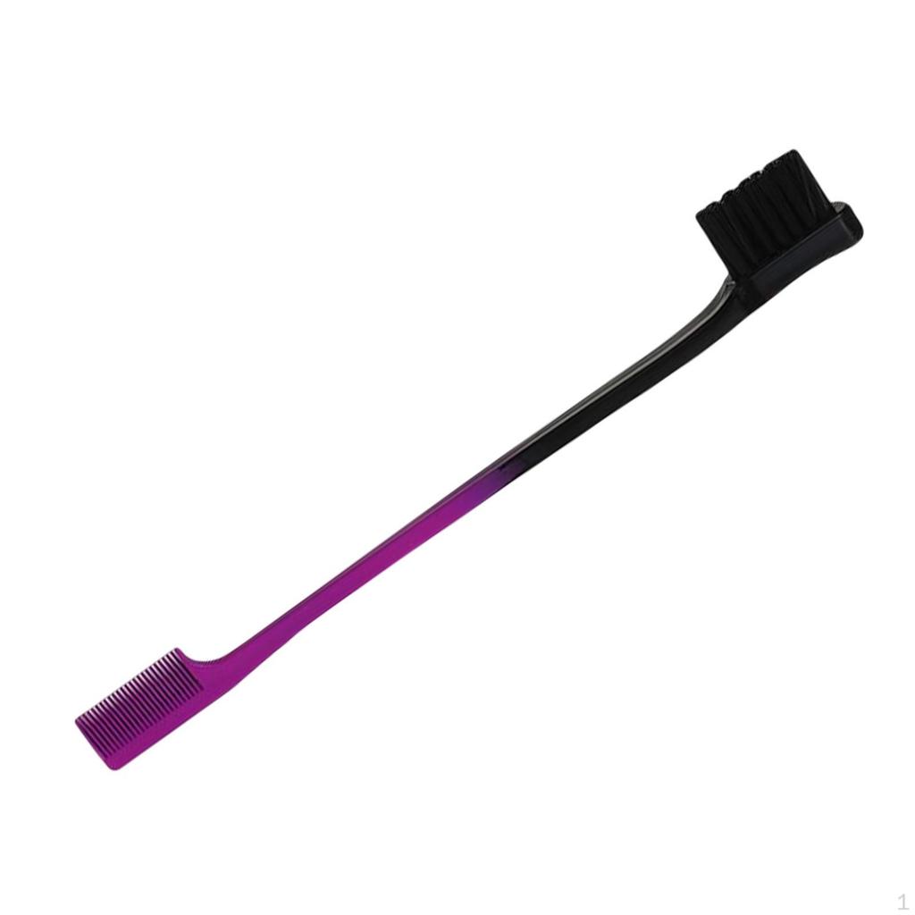 Double Headed Eyebrow Brush Comb, Styling Edge Control Resuable Professional Portable