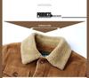 Men's Retro Corduroy Lambswool Jacket - Thickened, Fleece-Lined Cotton-Padded Coat for Autumn and Winter.