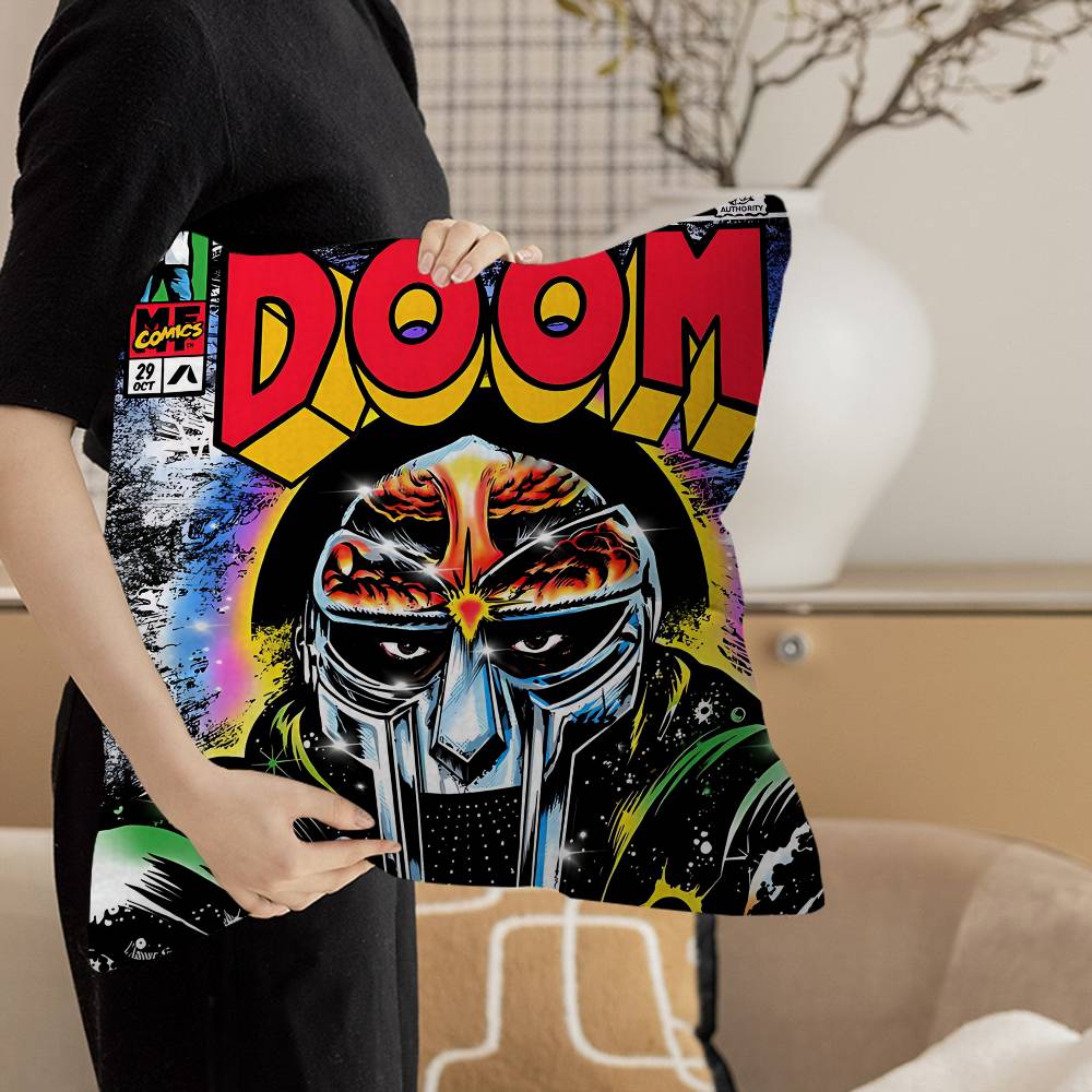 M-MF Doom Kissenbezug Kissenhülle Dekokissenbezug Bedruckter Kissenbezug für Sofa