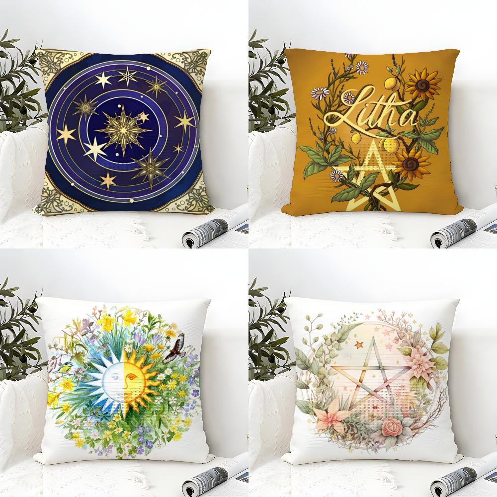 Nordic Midsummer Festival Pillow Case Linen Cushion Covers For Decorative Sofa Home Pillows Case Car Chair Pillows Cases