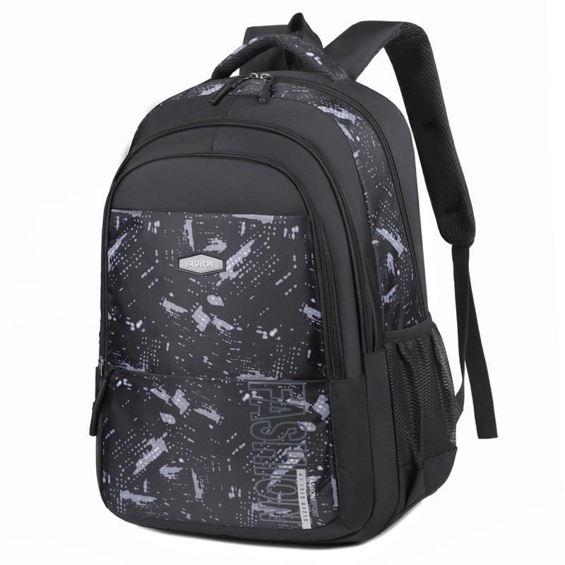 Backpack Oxford Breathable Laptop Compartment Curved Straps Unisex School Travel